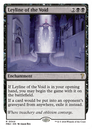 Leyline of the Void (White Border) [Mystery Booster 2]