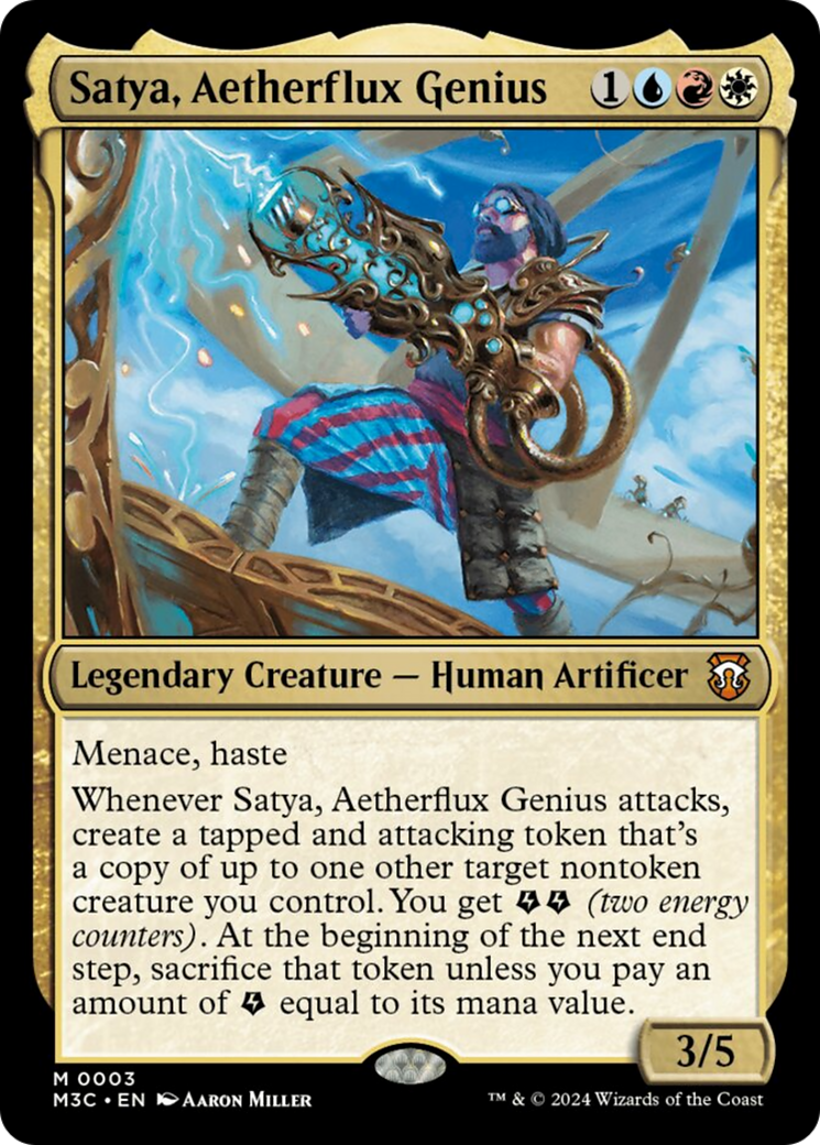 Satya, Aetherflux Genius [Modern Horizons 3 Commander] 