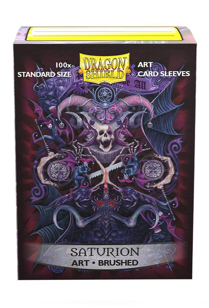 Dragon Shield: Standard 100ct Brushed Art Sleeves - Saturion