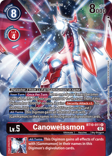 Canoweissmon [BT10-011] (Alternate Art) [Xros Encounter] 