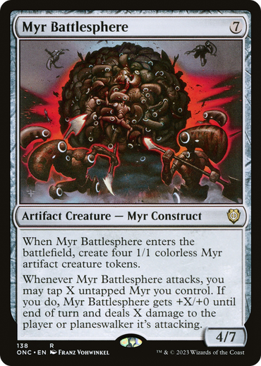 Myr Battlesphere [Phyrexia: All Will Be One Commander] 