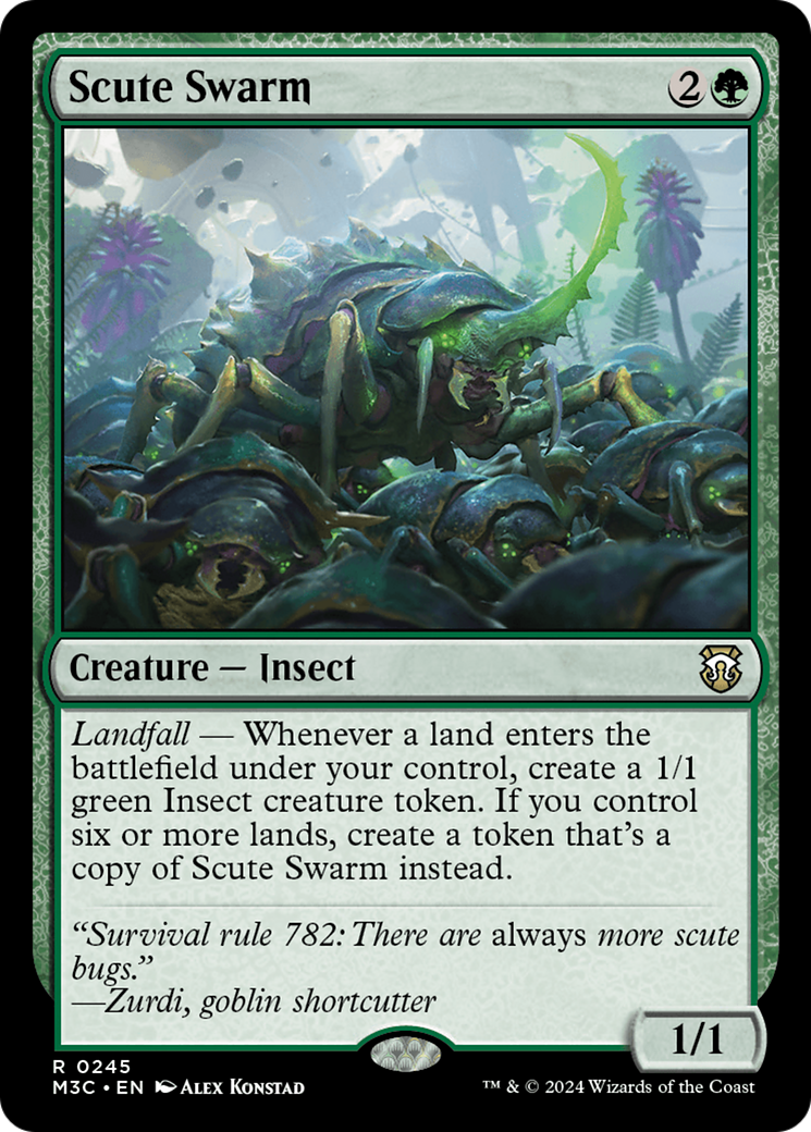 Scute Swarm (Ripple Foil) [Modern Horizons 3 Commander]