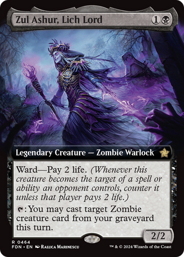 Zul Ashur, Lich Lord (Extended Art) [Foundations] 