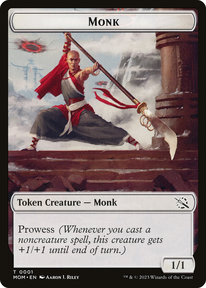 Monk // Phyrexian Saproling Double-Sided Token [March of the Machine Tokens] 