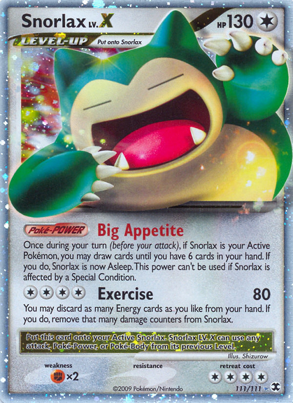 Snorlax LV.X (111/111) [Platinum: Rising Rivals] 