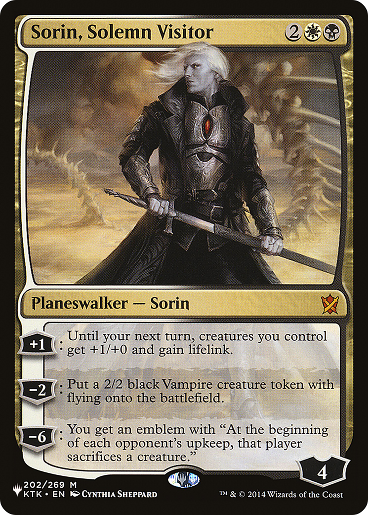 Sorin, Solemn Visitor [The List Reprints] 