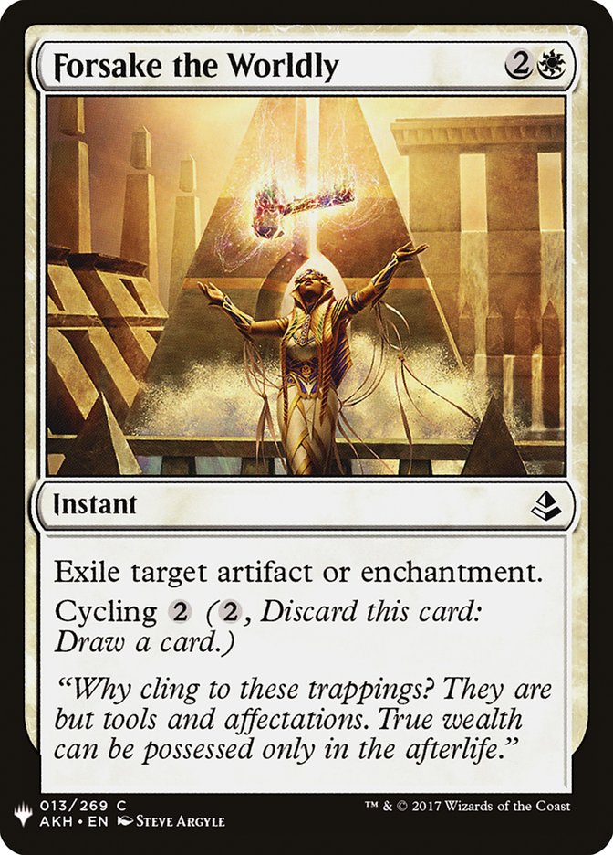 Forsake the Worldly [Mystery Booster] 