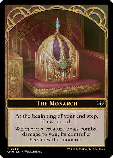 The Monarch // Dwarf Berserker Double-Sided Token [Commander Masters Tokens] 