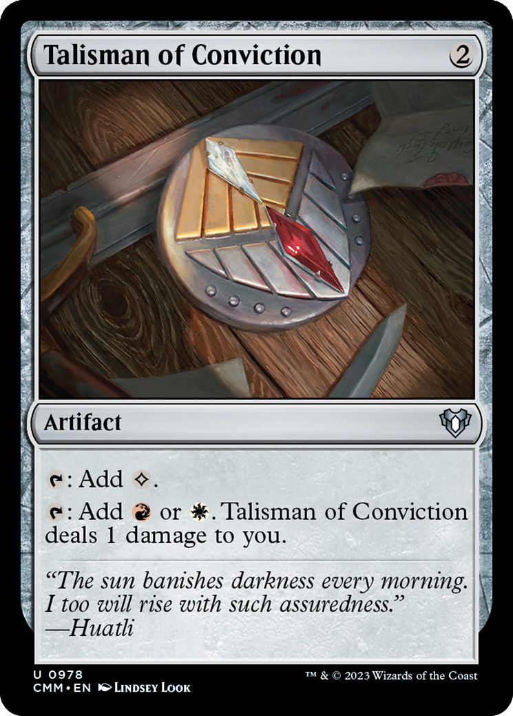 Talisman of Conviction [Commander Masters] 