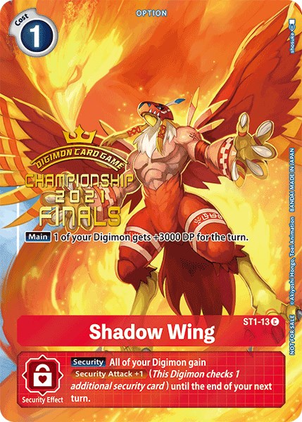 Shadow Wing [ST1-13] (2021 Championship Finals Tamer's Evolution Pack) [Starter Deck: Gaia Red Promos] 