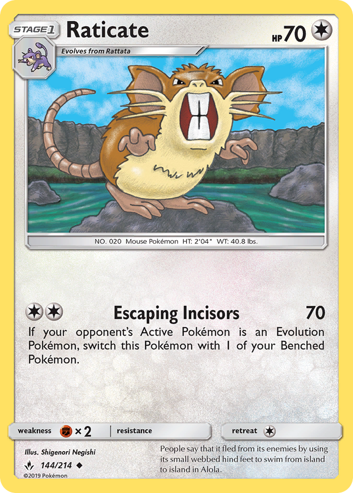 Raticate (144/214) [Sun &amp; Moon: Unbroken Bonds] 