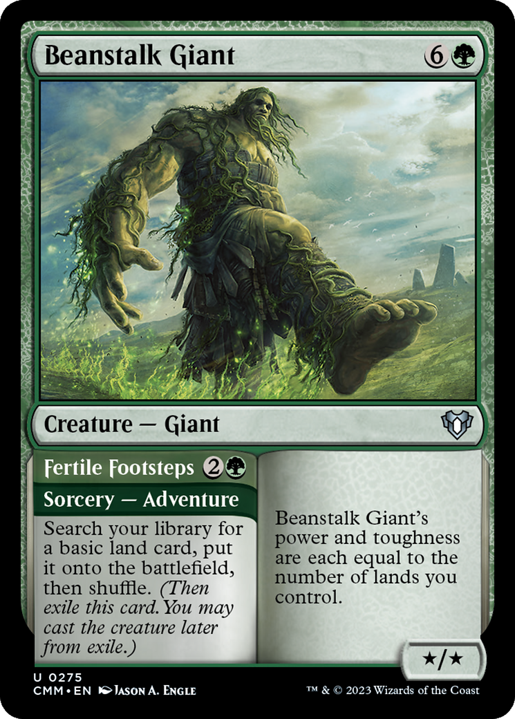 Beanstalk Giant // Fertile Footsteps [Commander Masters] 