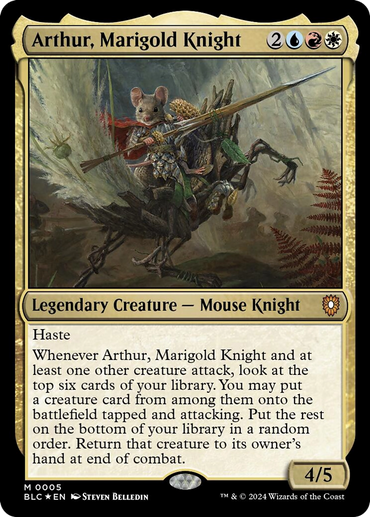 Arthur, Marigold Knight [Bloomburrow Commander] 