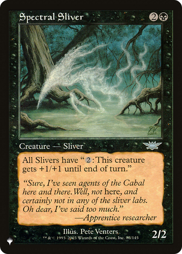 Spectral Sliver [The List Reprints] 