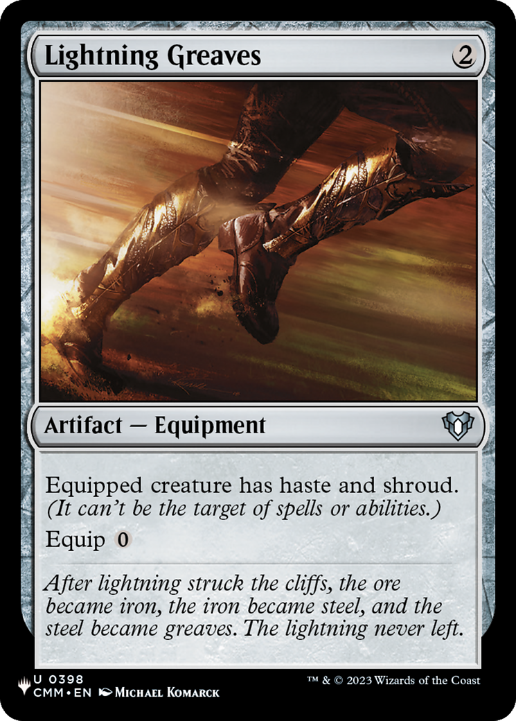 Lightning Greaves (CMM) [The List] 