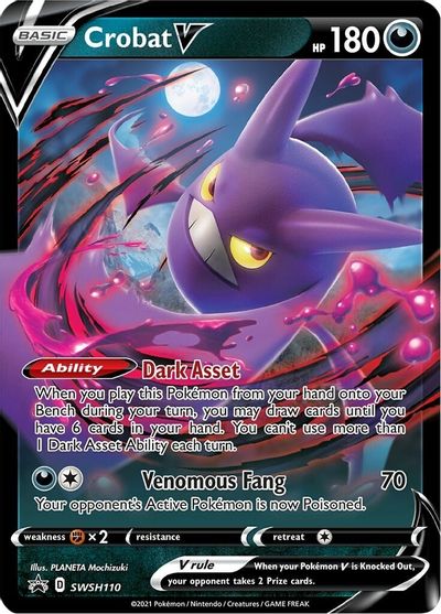 Crobat V (SWSH110) [Sword & Shield: Black Star Promos] 