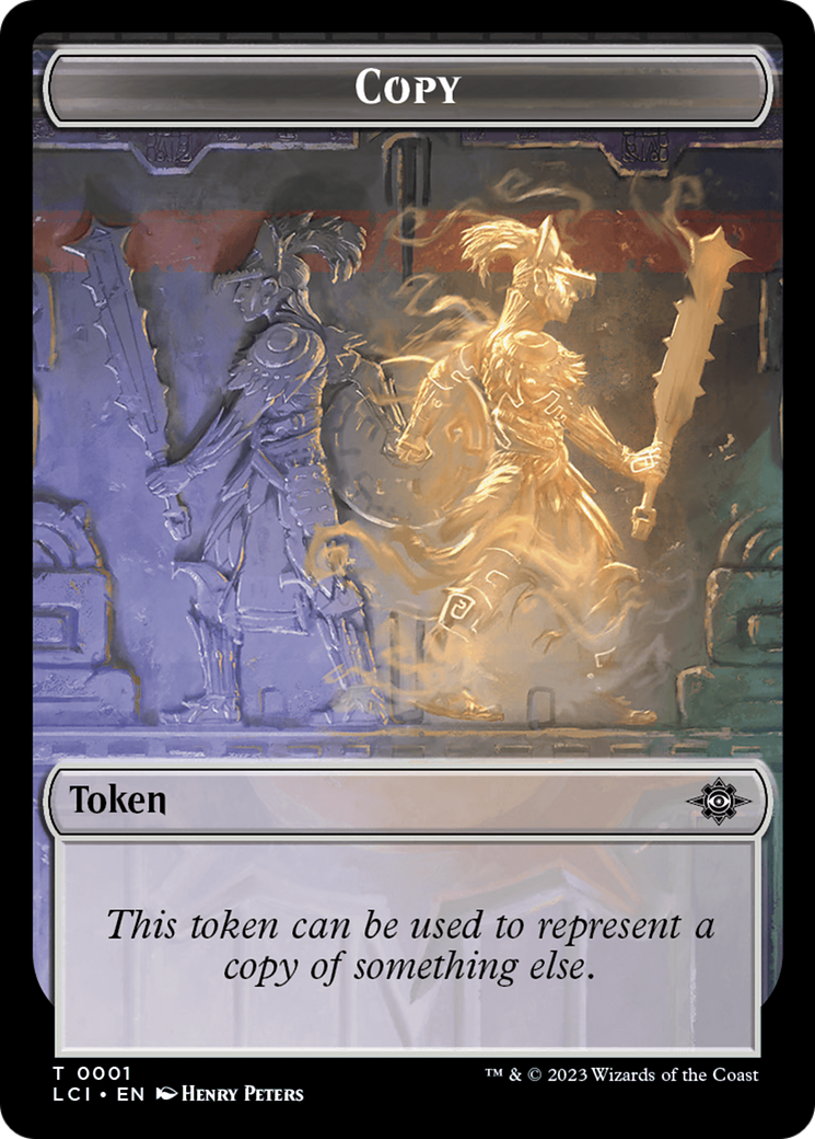 Copy // Skeleton Pirate Double-Sided Token [The Lost Caverns of Ixalan Commander Tokens] 