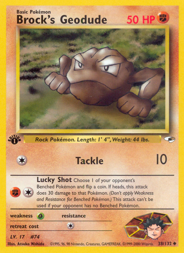 Brock's Geodude (38/132) [Gym Heroes 1st Edition] 