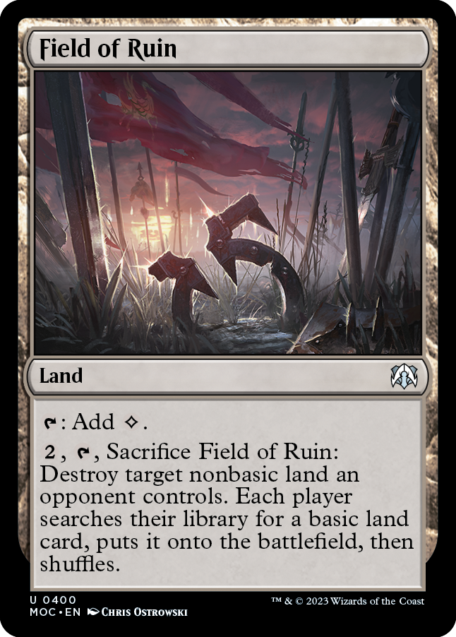 Field of Ruin [March of the Machine Commander] 