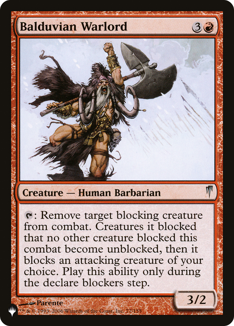 Balduvian Warlord [The List Reprints]