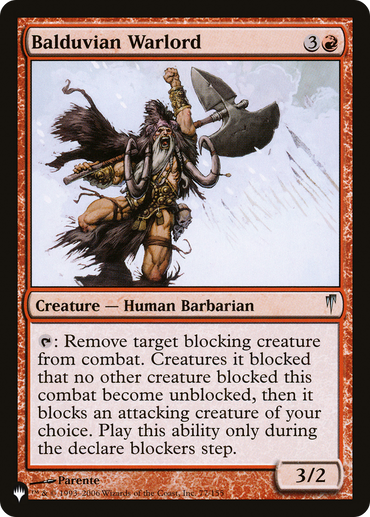 Balduvian Warlord [The List Reprints] 