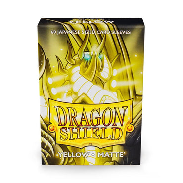 Dragon Shield: Japanese Size 60ct Sleeves - Yellow (Matte) 