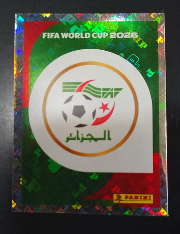 #ALG001 | Panini | Fifa World Cup Stickers | 2026 | Emblem | Algeria | Foil