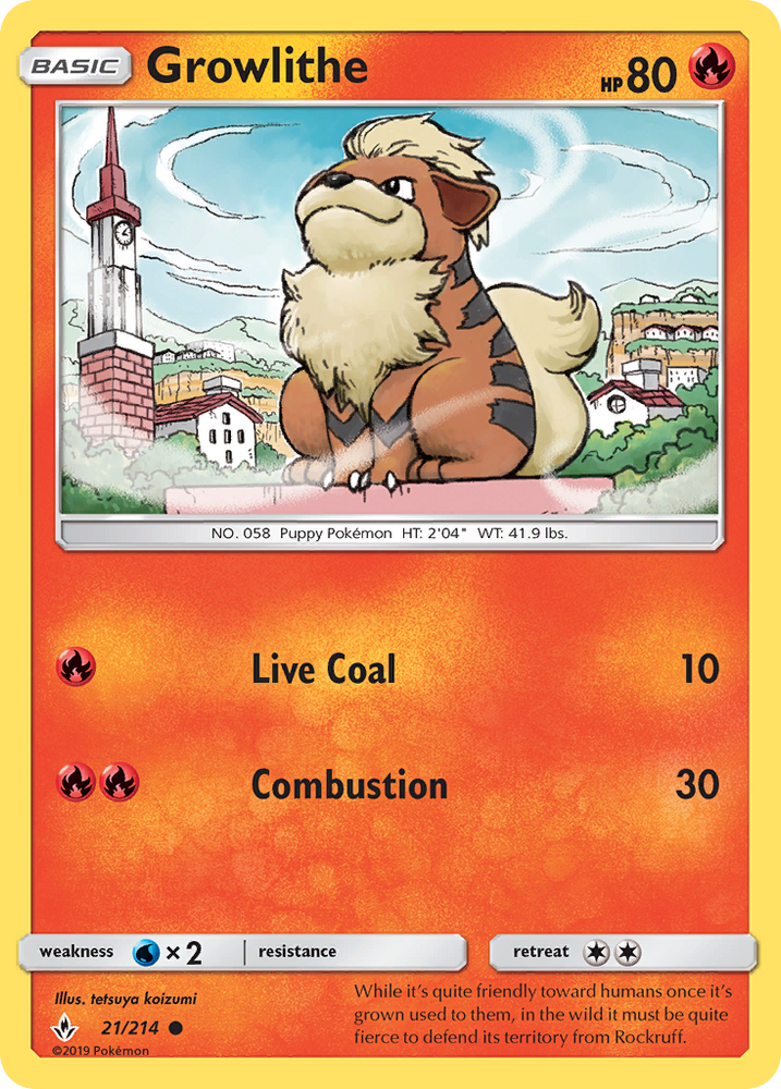 Growlithe (21/214) [Sun &amp; Moon: Unbroken Bonds] 