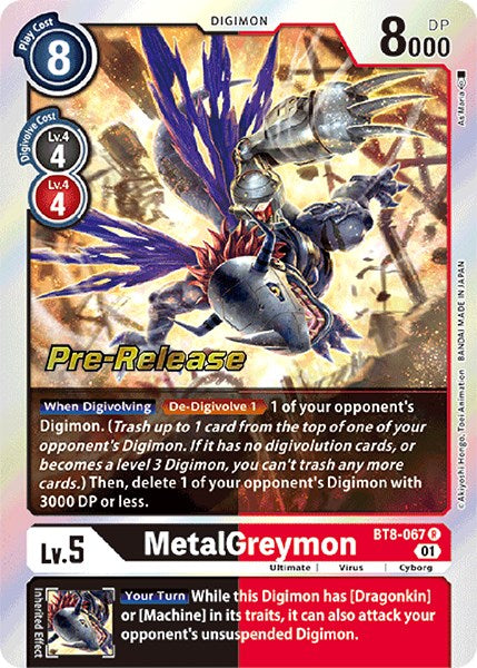 MetalGreymon [BT8-067] [New Awakening Pre-Release Cards] 