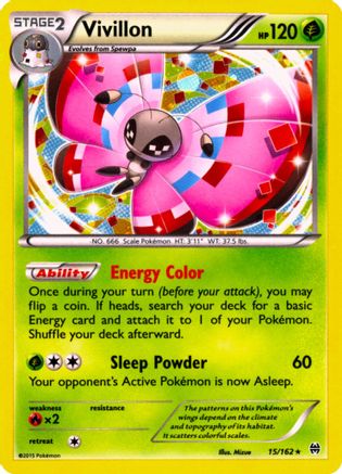 Vivillon (15/162) (Cosmos Holo) [XY:BREAKthrough] 