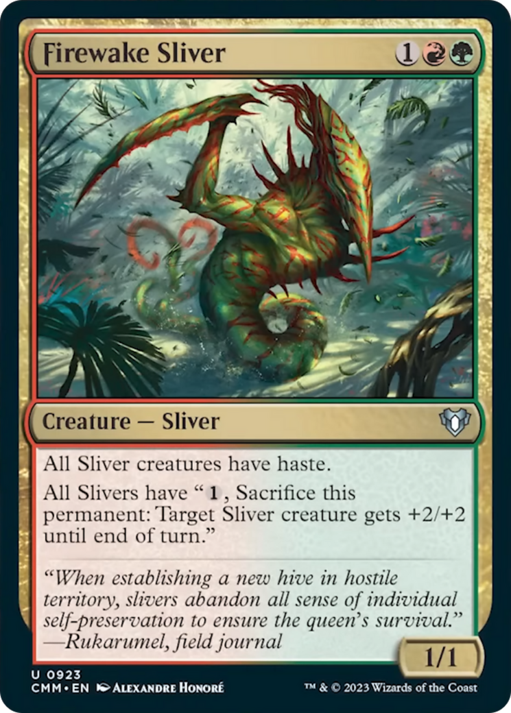 Firewake Sliver [Commander Masters] 