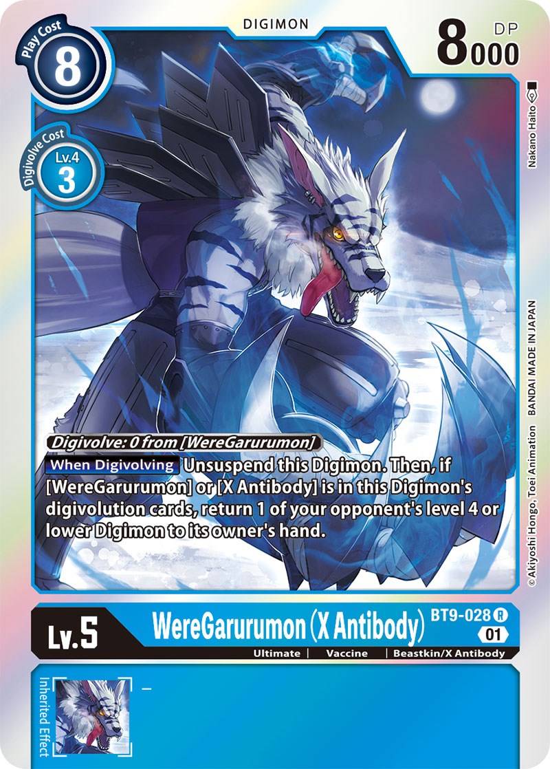 WereGarurumon (X Antibody) [BT9-028] [X Record] 