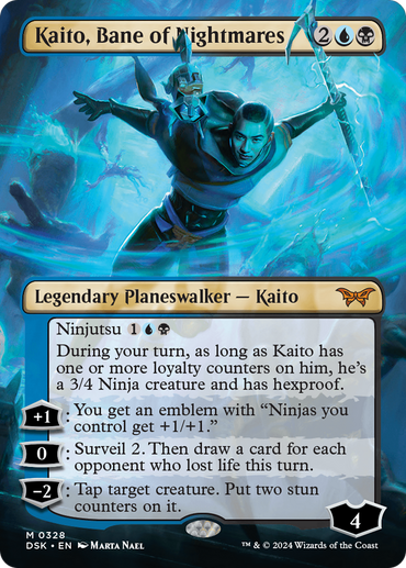 Kaito, Bane of Nightmares (Borderless) [Duskmourn: House of Horror] 