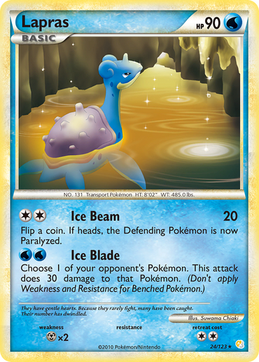 Lapras (24/123) [HeartGold &amp; SoulSilver: Base Set] 