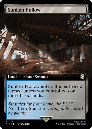 Sunken Hollow (Extended Art) (Surge Foil) [Fallout] 