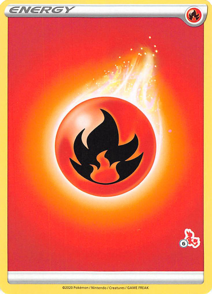 Fire Energy (Cinderace Stamp #6) [Battle Academy 2022] 