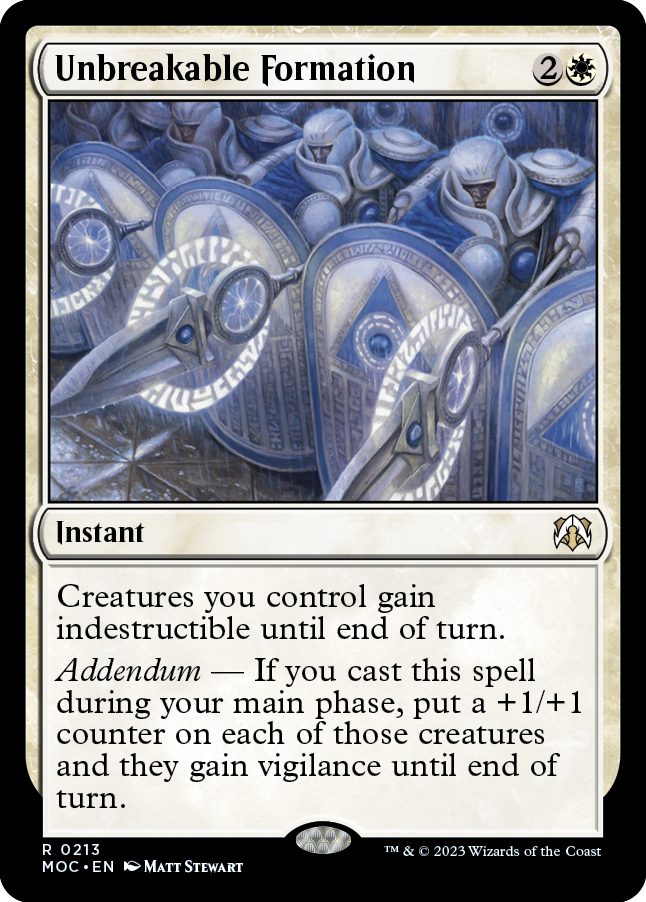 Unbreakable Formation [March of the Machine Commander] 