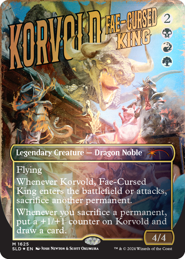 Korvold, Fae-Cursed King (Rainbow Foil) [Secret Lair Drop Series] 