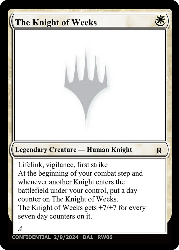 The Knight of Weeks [Unknown Event] 