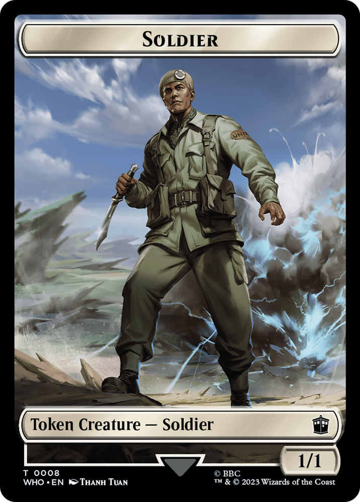 Soldier // Treasure (0030) Double-Sided Token [Doctor Who Tokens] 