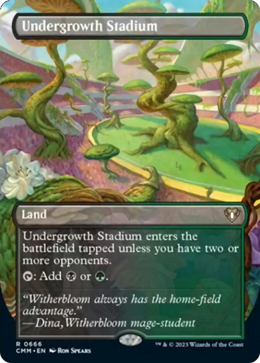 Undergrowth Stadium (Borderless Alternate Art) [Commander Masters] 