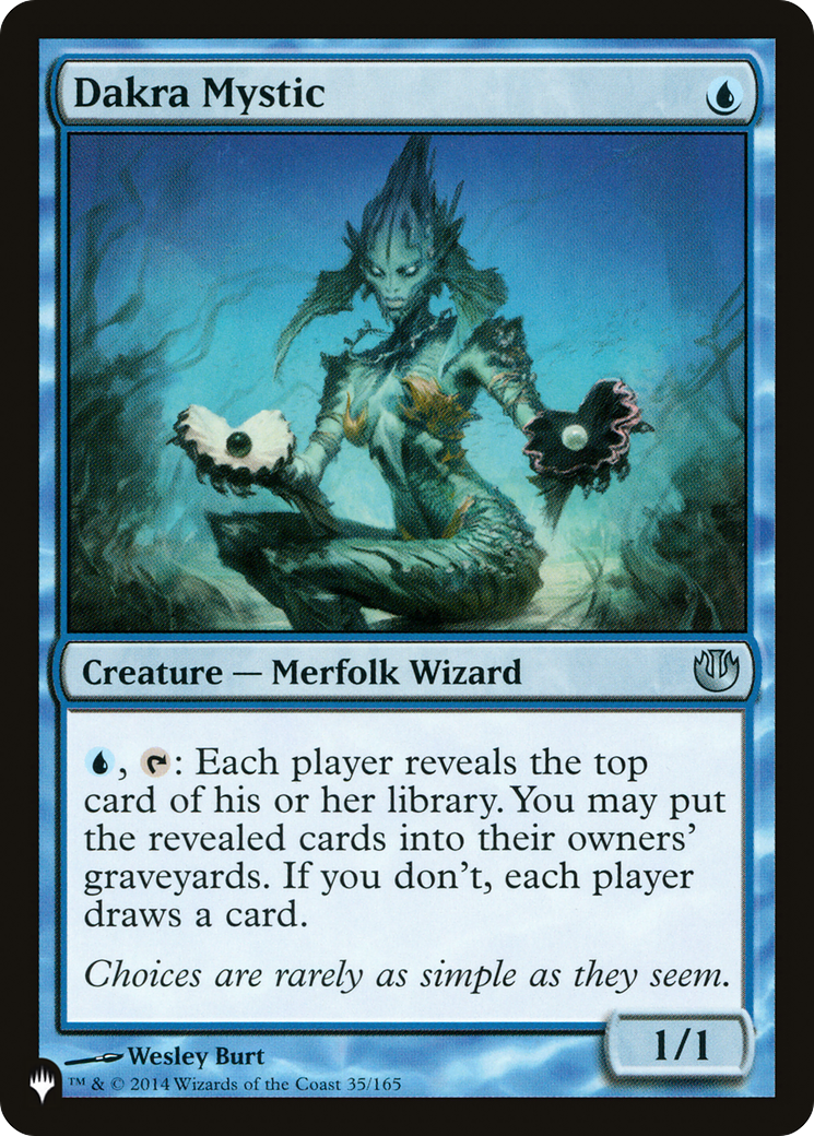 Dakra Mystic [The List Reprints] 