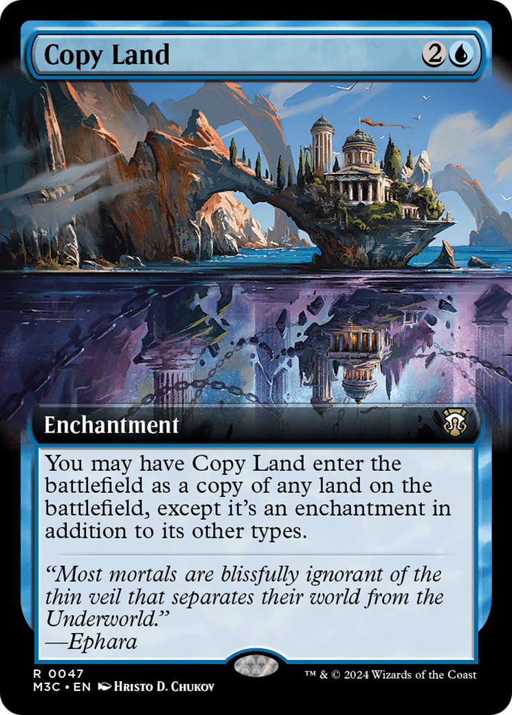 Copy Land (Extended Art) (Ripple Foil) [Modern Horizons 3 Commander] 