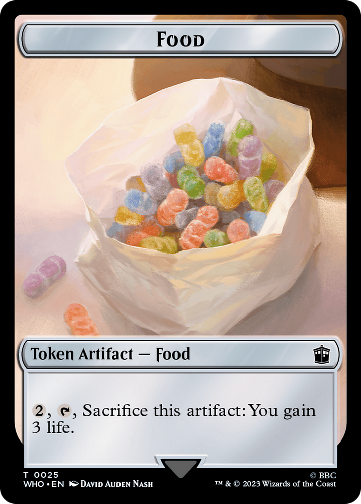 Dalek // Food (0025) Double-Sided Token [Doctor Who Tokens] 