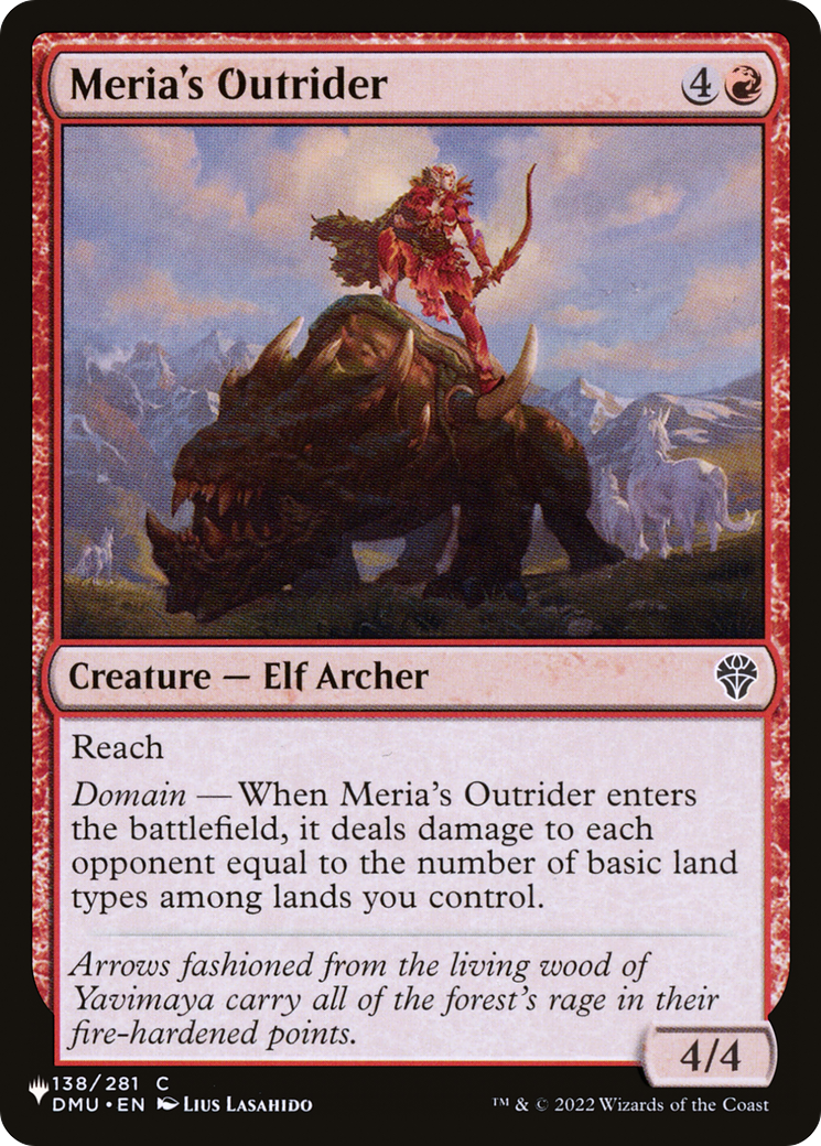 Meria's Outrider [The List Reprints] 