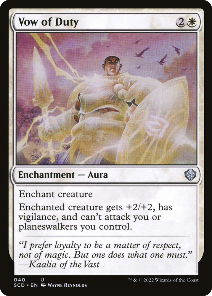 Vow of Duty [Starter Commander Decks] 