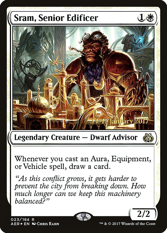 Sram, Senior Edificer [Aether Revolt Prerelease Promos] 