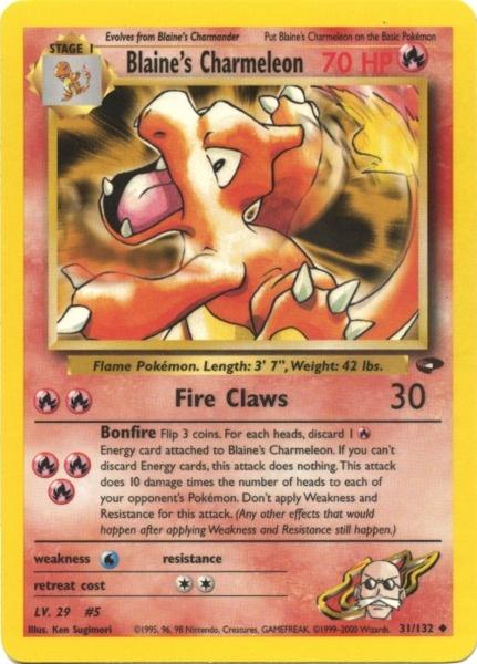 Blaine's Charmeleon (31/132) [Gym Challenge Unlimited] 