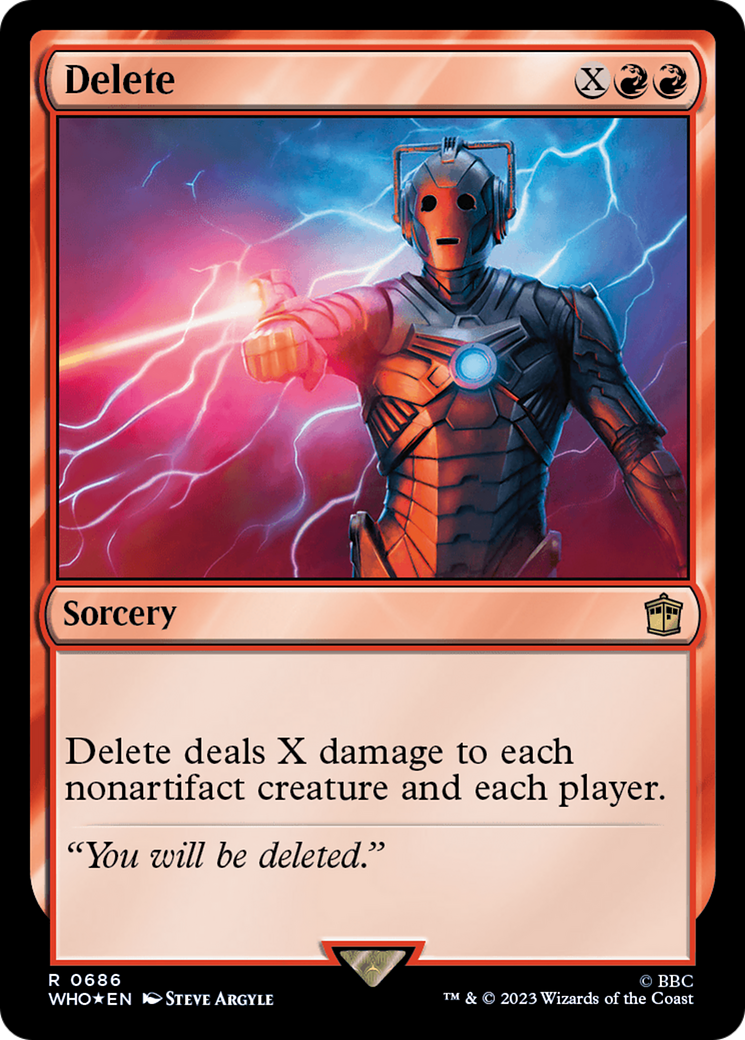 Delete (Surge Foil) [Doctor Who] 