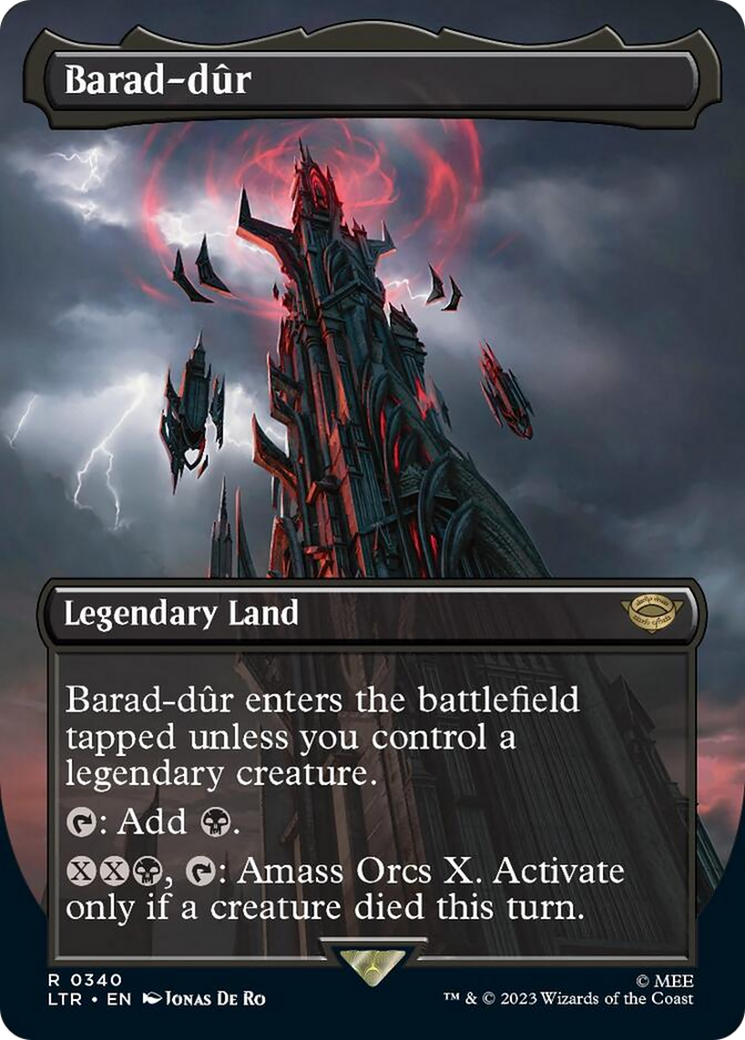 Barad-dur (Borderless Alternate Art) (340) [The Lord of the Rings: Tales of Middle-Earth] 